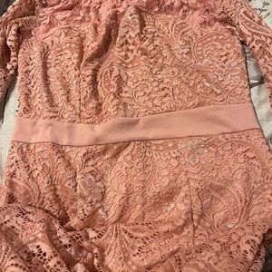 Amazon Pink Mermaid Dress with long sleeves